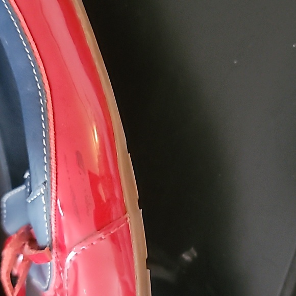 Red and Navy blue L.L bean ballet flats - Picture 2 of 2